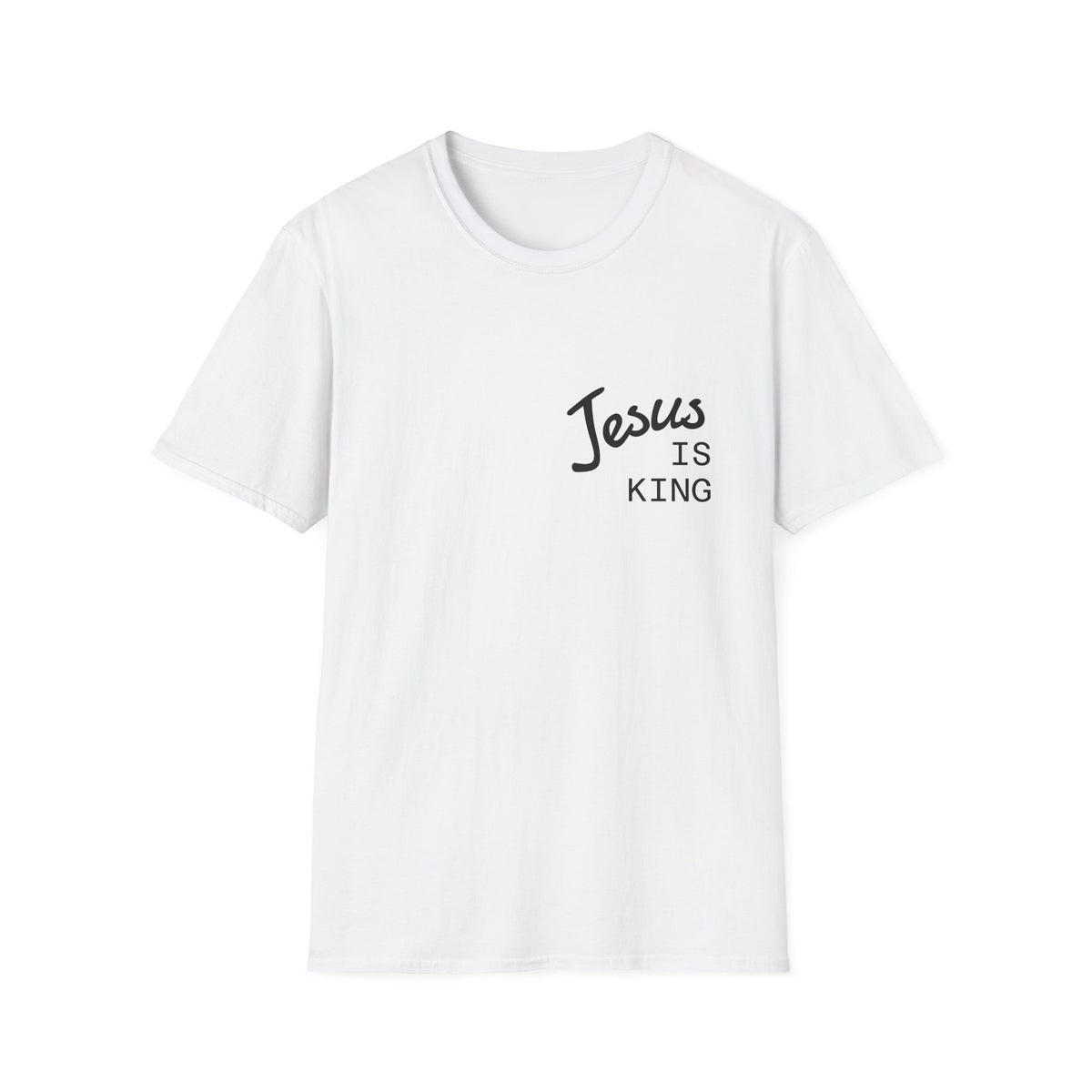 Jesus Is King Cross T-Shirt — Christian Faith Tee for Worship & Easter