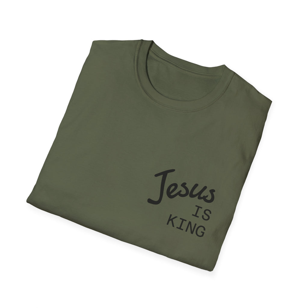 Jesus Is King Cross T-Shirt — Christian Faith Tee for Worship & Easter