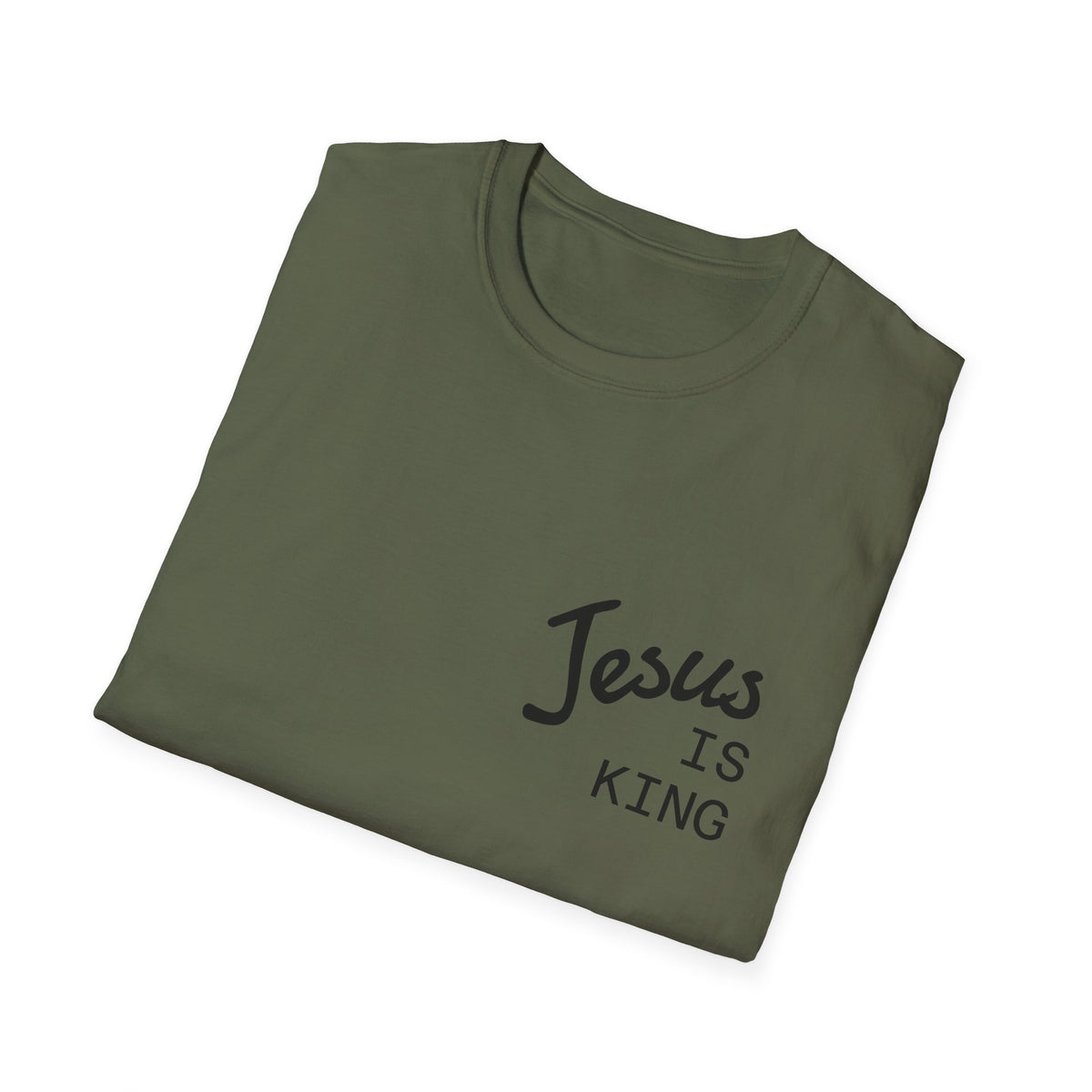 Jesus Is King Cross T-Shirt — Christian Faith Tee for Worship & Easter