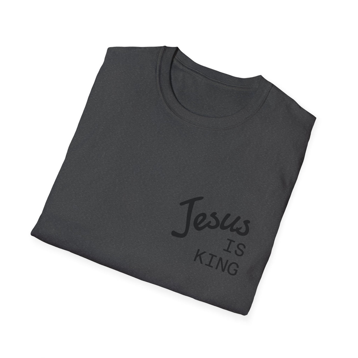 Jesus Is King Cross T-Shirt — Christian Faith Tee for Worship & Easter