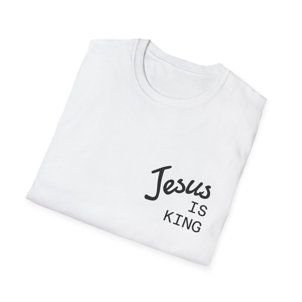 Jesus Is King Cross T-Shirt — Christian Faith Tee for Worship & Easter