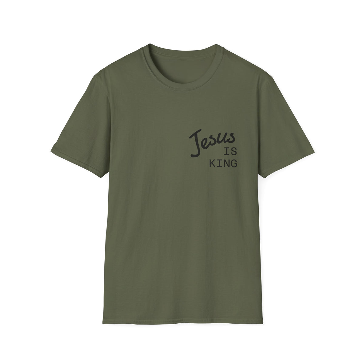 Jesus Is King Cross T-Shirt — Christian Faith Tee for Worship & Easter